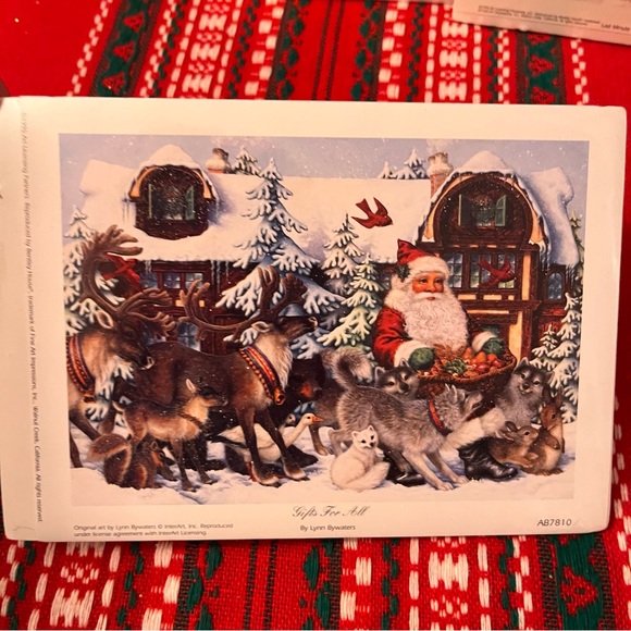 3 Lynn Bywaters & Peggy Abrams Christmas Prints Set of 3 NEW in Plastic - Picture 3 of 16